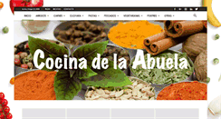 Desktop Screenshot of cocinadelaabuela.com
